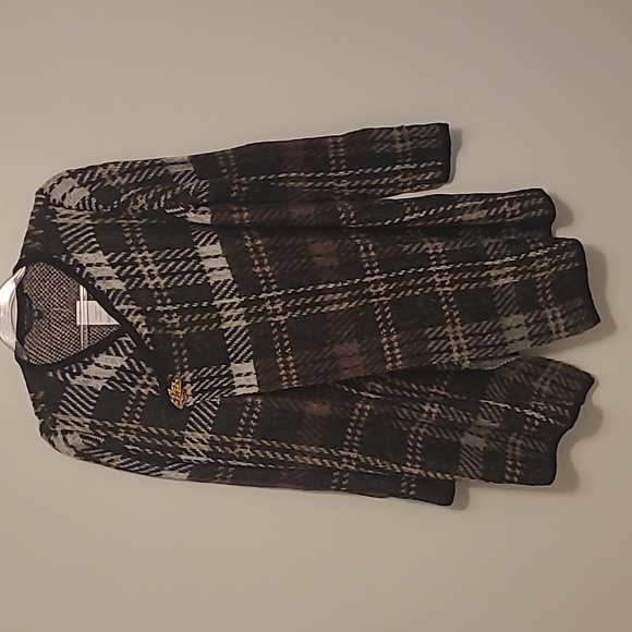 SIGNATURE STUDIO MAD FOR PLAD OPEN FRONT LONG SWEATER CARDI L NWT - Picture 2 of 7